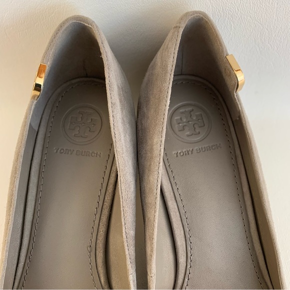 Tory Burch Women's Grey Suede Heels - Picture 8 of 8